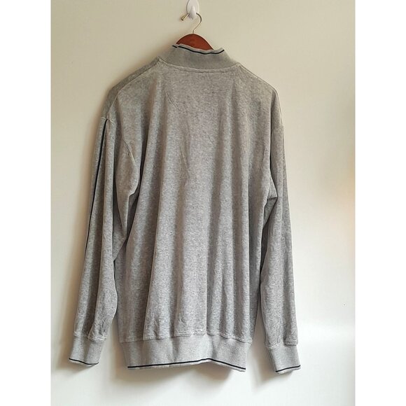 Vintage Phatfarm Mens Velour Tracksuit Size Large Casual Jacket Dove Gray - Picture 5 of 6